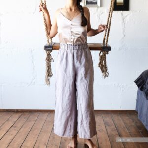 LINEN PANT linen culottes linen clothing