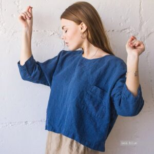 LINEN TOP, linen blouse, linen tunic, linen clothing - Image 10