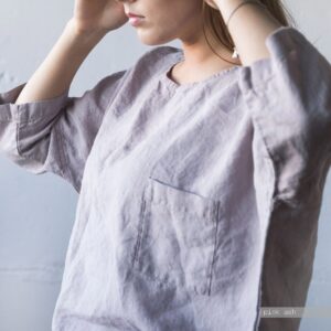 LINEN TOP, linen blouse, linen tunic, linen clothing - Image 7