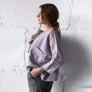 LINEN TOP, linen blouse, linen tunic, linen clothing - Image 8